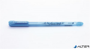 Zseléstoll, 0,25 mm, kupakos, törölhető, FLEXOFFICE 'FlexCorrect', kék