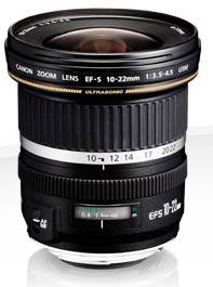Széles látószögű objektív Canon EF-S 10-22mm 1:3,5-4,5 USM f/3.5 - 4.5 10 - 22 mm