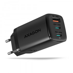 AXAGON ACU-DPQ65 QC4 + USB-C PD Wall Charger Black ACU-DPQ65 Kiegészítő, Kellék Töltő