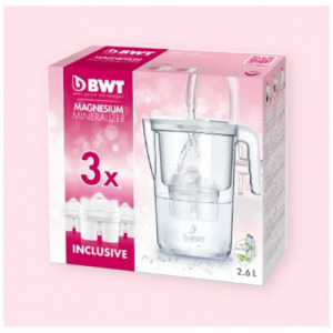 BWT Vida vízszűrő kancsó 2,6 l fehér + 3 db vízszűrő betétet (Vida)