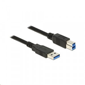 Delock 85065 USB 3.0 Type-A > USB 3.0 Type-B kábel, 0.5m, fekete (85065)