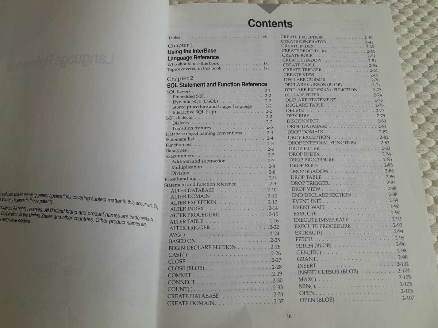 Interbase language Reference