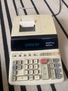 Sharp asztali számológép retro