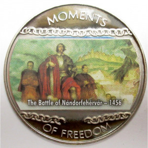 Libéria, 10 dollars 2004 PP - A szabadság pillanatai - Nándorfehérvári csata - 1456 UNC