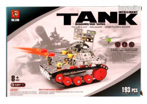 Fém Építő Készlet ( Fémépítő játék ) - Tank (193db-os)