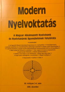 Modern Nyelvoktatás 2006. december - XII. évfolyam 3-4. szám -