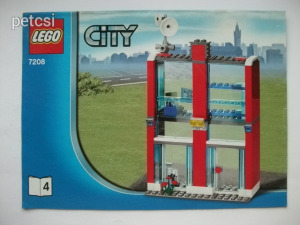 Lego city 7208 fire station / tűzoltóállomás 4 leírás összeszerelési útmutató 1 FT-RÓL NMÁ!