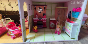 Barbie ház teljes berendezéssel