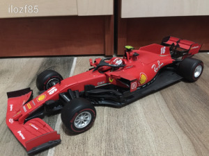 INGYEN SZÁLLÍTÁS Bburago Modellautó Ferrari Forma 1 Leclerc 1:18 - 2020 Kép