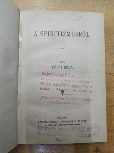 Tóth Béla: A spiritizmusról