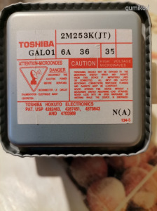 Mikrósütő magnetron Toshiba
