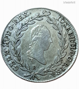 II József 1786 B 20 Krajcár Habsburg-Ház