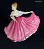 ELAINE ... LÁNY LEGYEZŐVEL ... GYŰJTŐI ROYAL DOULTON PORCELÁN SZOBOR X