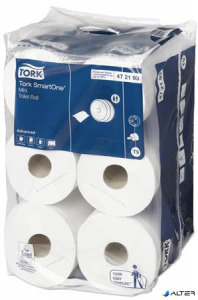 Toalettpapír, T9 rendszer, 2 rétegű, 14,9 cm átmérő, TORK ' SmartOne Mini', fehér