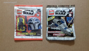 BO-KATAN KRYZE + MANDALORIAN STARFIGHTER - limitált bontatlan Star Wars LEGO zacskós készletek