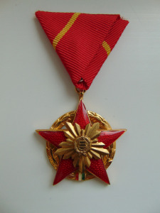 Vörös Csillag Érdemrend I. osztály (háborús kitüntetés tervezet)