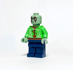 Drax - Karácsonyi pulcsiban EREDETI LEGO minifigura - Super Heroes 76231 Advent Calendar 2022 - Új