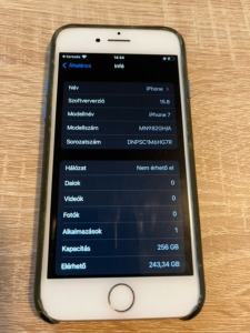 Apple iphone 7 fehér 256GB