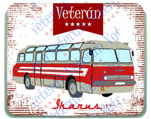 Veterán autós egérpad - Ikarus busz rajz - Vatera.hu