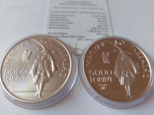 2011 Mohácsi Busójárás ezüst 5000 forint BU+PROOF UNC