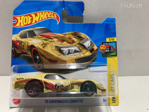 - 76 Greenwood Corvette - Hot Wheels - 2023 - HW Art Cars - új dobozos - 1:64 autó modell