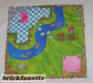Lego Belville Cloth Playmat 49cm x 49cm with Stream Pattern (#5834)