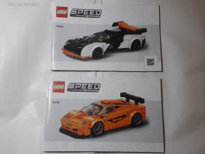 Lego Instructions Speed Champions 76918 McLaren Solus GT & McLaren F1 LM 2023