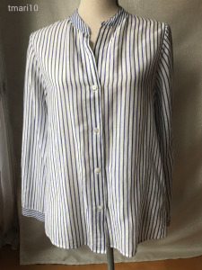 Massimo Dutti pamutból és selyemből készült, vékony, csíkos női ing 38-os    V