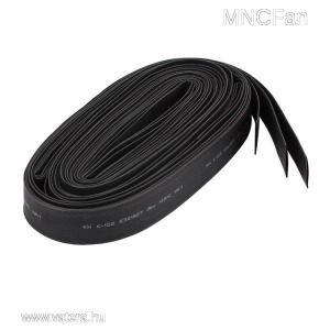 Zsugorcső 1 méter fekete lapos forma 14 mm -> 7 mm zsugorodási arány 2 : 1 cRUus 125°C VW-1