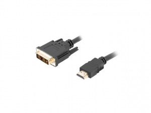 Lanberg cable HDMI -> DVI-D(18+1) M/M Single Link, black 0,5m