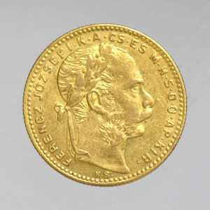 1890  Ferenc József  arany 8 Forint  -FIX667