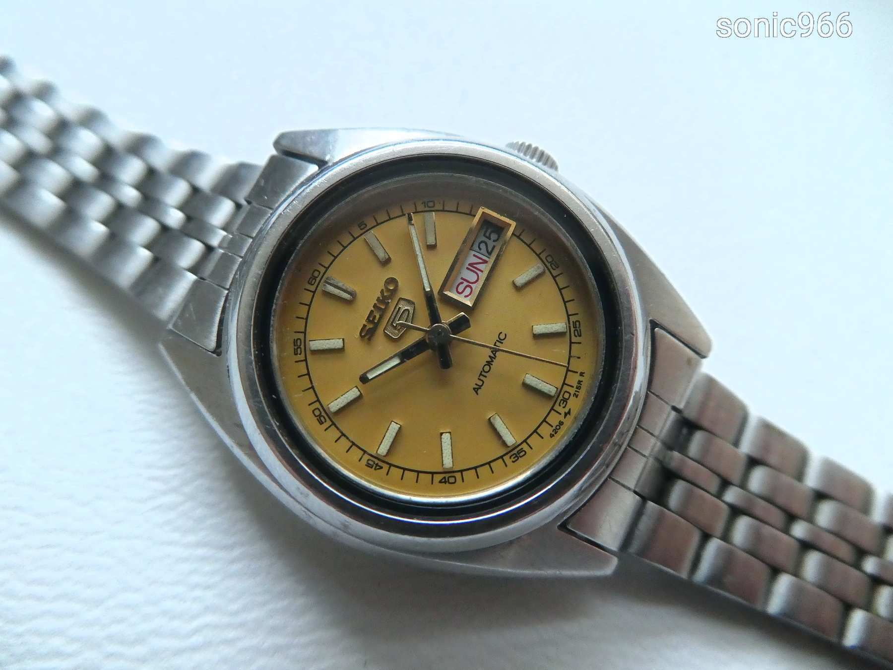 Gyönyörű elegáns ritka női acél tokos SEIKO 5 Automatic a 80-as évekből! 1989!