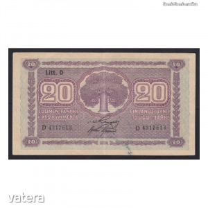 20 markkaa 1939 EF-