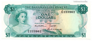 Bahama-szigetek 1 Dollár Bankjegy 1965 P18b