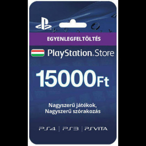 15000Ft-os Feltöltő kártya PlayStation Network szolgáltatáshoz Kártyás kivitel (PS719829553)