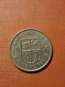 1 rúpia 1990 Mauritius