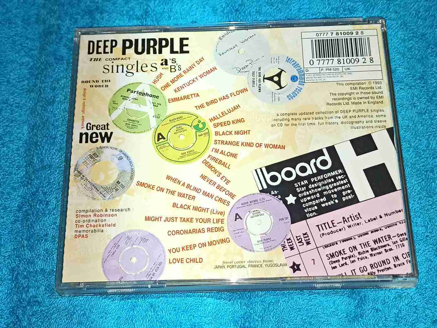 DEEP PURPLE - SINGLES As & Bs CD