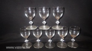 8 db talpas üveg pohár (meghosszabbítva: 3136164461) - Vatera.hu Kép