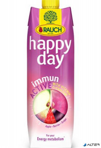 Gyümölcslé, 60%, 1l, RAUCH Happy day, Immun Active