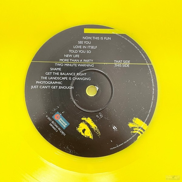 DEPECHE MODE - LIVE AT THE HAMMERSMITH ODEON LONDON , 1983 LP, YELLOW