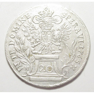 Magyarország, Lotharingiai Ferenc 20 krajcár 1765 NB EF, 6.68g