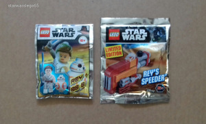 REY + BB-8 és RAY SIKLÓJA : limitált bontatlan Star Wars LEGOK
