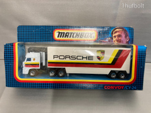 - Matchbox Convoy - DAF Box Car - Porsche Transporter - 1989 - kamion modell új dobozos - 1ft nmá
