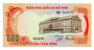 Dél-Vietnam 500 Dong Bankjegy 1972 P33a