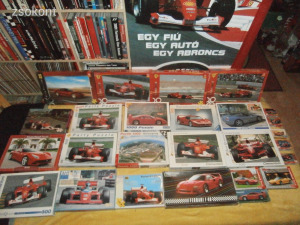 26 db különböző méretű és db számú Ferrari F1 puzzle egyben Csepelen lehet személyesen átvenni !!!