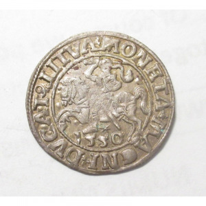 Litvánia, II. Zsigmond 1/2 garas 1550 EF+, 1.250g