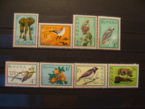 Ghána használatlan** sor 1964 MI 198-205  kat.ár 12 euro Állatok