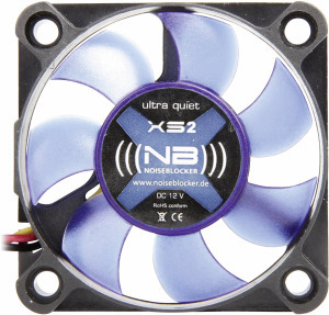 Számítógépház ventilátor 50 x 50 x 10 mm, NoiseBlocker BlackSilent XS2