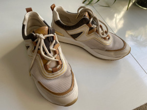 MICHAEL KORS barna, araNY, beige 37-es sneaker, cipő