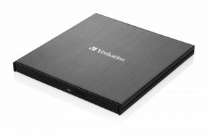 Verbatim Ultra HD 4K External Slimline Blu-ray Writer Black BOX 43888 Alkatrész Optikai Meghajtó